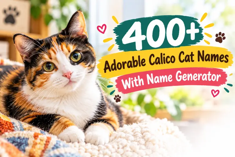 Adorable Calico Cat Names With Name Generator