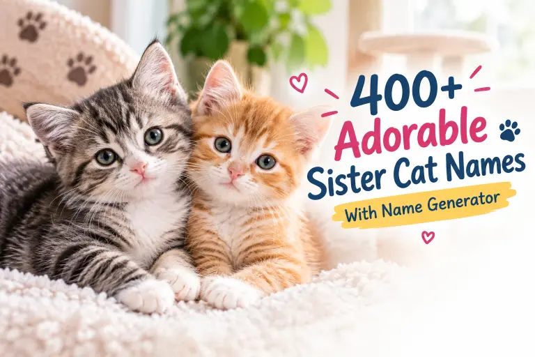 Sister Cat Names With Name Generator
