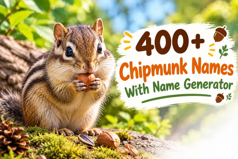 Chipmunk Names With Name Generator