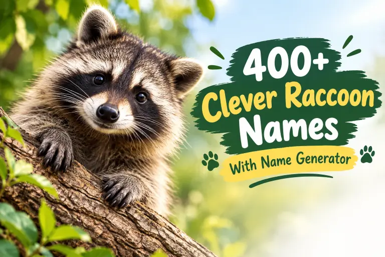 clever raccoon names with name generator