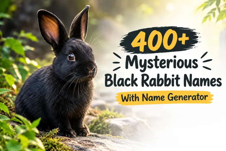 Mysterious Black Rabbit Names With Name Generator