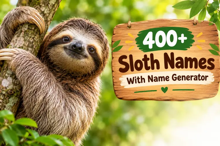 Sloth Names With Name Generator
