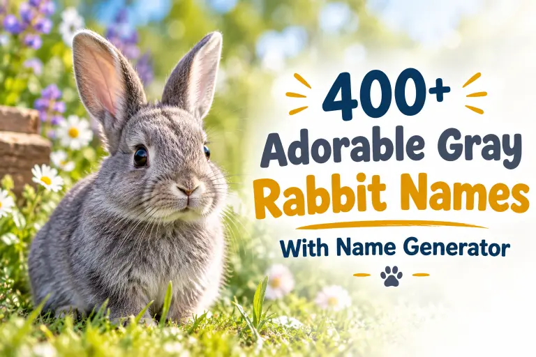 Adorable Gray Rabbit Names With Name Generator