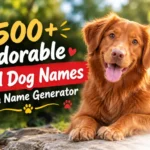 Adorable Red Dog Names With Name Generator
