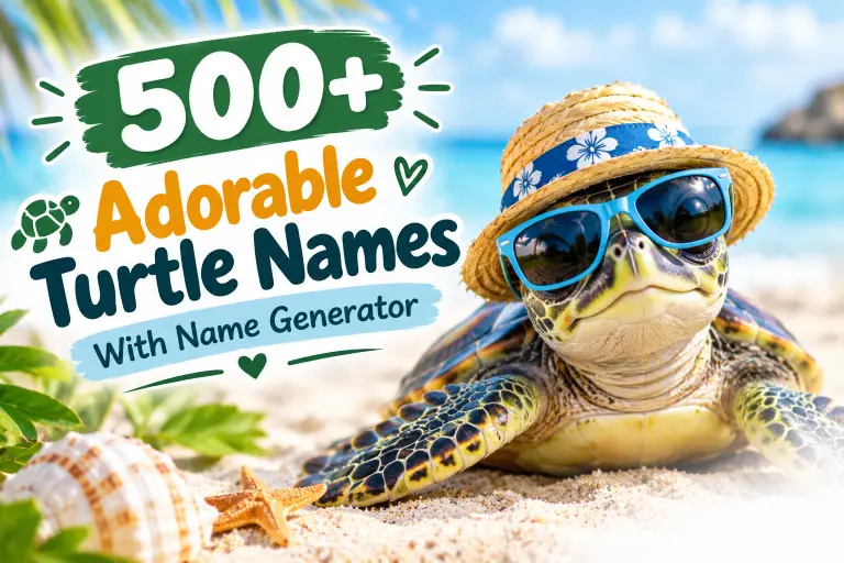 Adorable Turtle Names With Name Generator