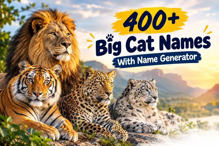 Big Cat Names With Name Generator
