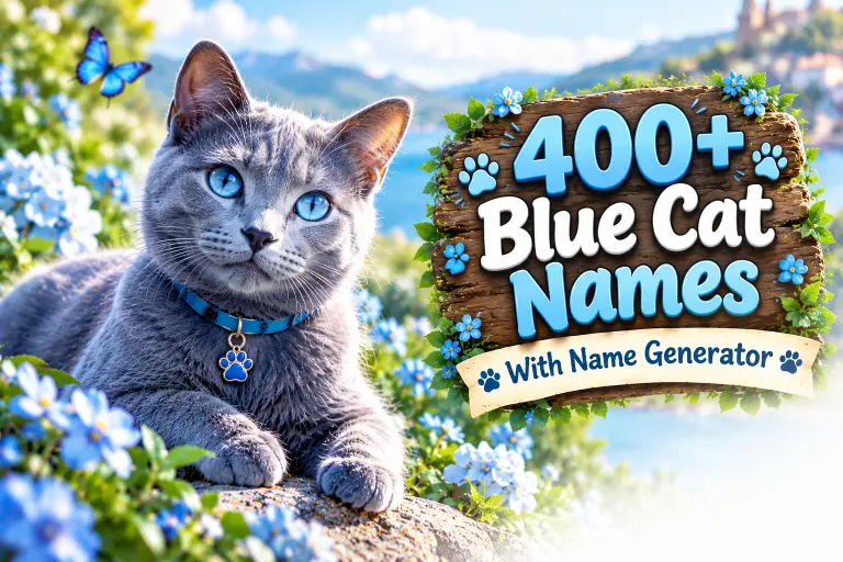 Blue Cat Names With Name Generator