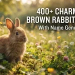 Charming Brown Rabbit Names With Name Generator
