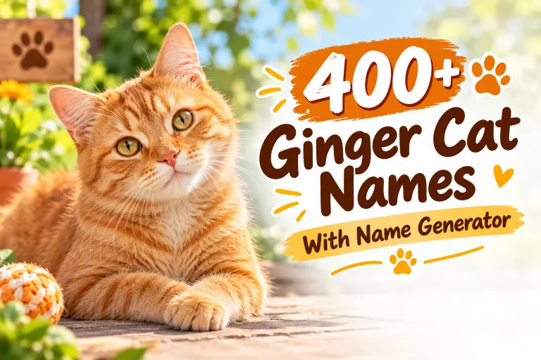 Ginger Cat Names With Name Generator
