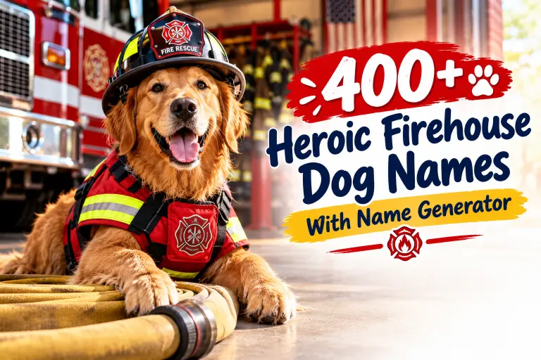Heroic Firehouse Dog Names With Name Generator