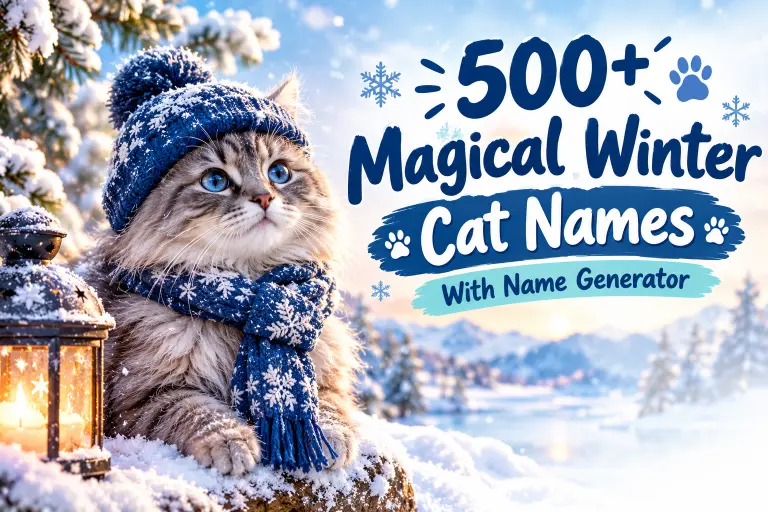 Magical Winter Cat Names With Name Generator