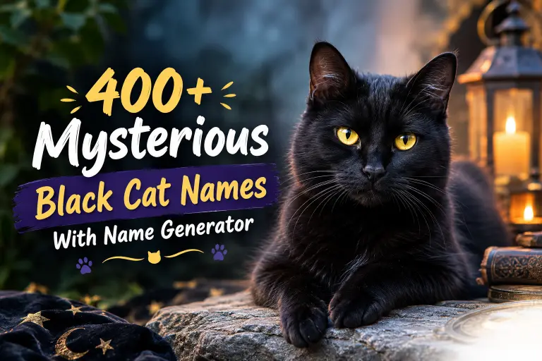 Mysterious Black Cat Names With Name Generator