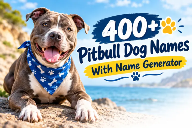 Pitbull Dog Names With Name Generator